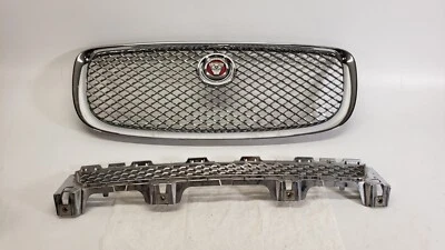 2010-2015 JAGUAR XJ XJL GRADE DIANTEIRA CROMADA SUPERIOR INFERIOR FABRICANTE DE EQUIPAMENTO ORIGINAL AW93-018K28AA - Imagem 1 de 4