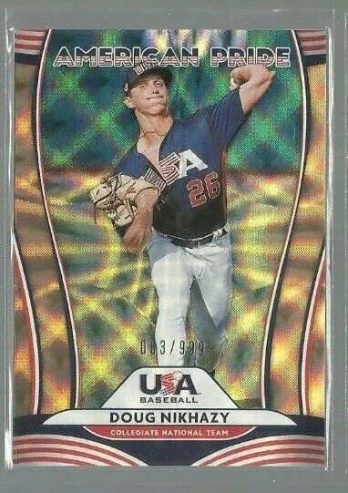 2020 Donruss American Pride #17 Doug Nikhazy/Noah Song 063/999 (ref 95409) - Image 1 of 1