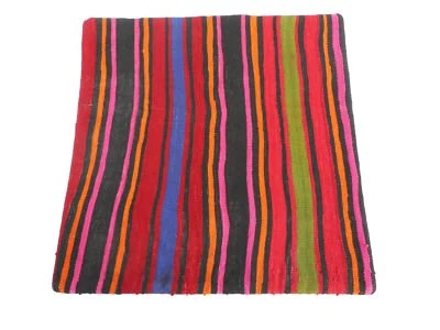 Capa de travesseiro Kilim exclusiva 23x23" estojo de tapete Kilim zíper escondido trabalho incrível - Imagem 1 de 4