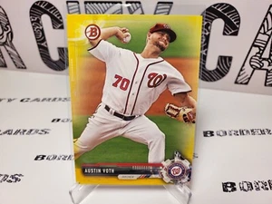 Austin Voth 2017 Bowman 🔥 Yellow Parallel 🔥 Washington Nationals Paper - Picture 1 of 2