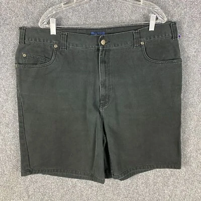 Harbor Bay Shorts Men's 44 Denim Bermuda Gray 100% Cotton Zipper Fly Adults - Image 1 of 4