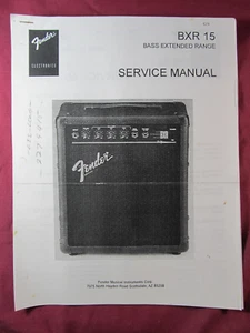 Fender BXR 15  Bass Extended Range Service Manual - Picture 1 of 2