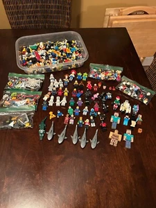 HUGE Lot Of Legos Mini-figures Star Wars, DC, Marvel, Toy Story plus Accessories - Picture 1 of 20