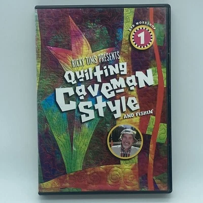 Ricky Tims Presents Quilting Caveman Style and Fishin' DVD OOP 2005 Workshop #1 - Image 1 of 4