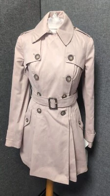 ASOS Skater Trench Coat Blush UK 4 LN051 JJ 11 - Image 1 of 4