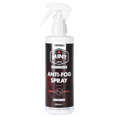 Oxford Mint Anti-Fog Motorcycle Helmet Visor Spray Motorbike Anti Fog 250ml - Image 1 of 3