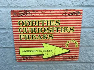 ODDITIES FREAKS CIRCUS ALL ALIVE 25cm x 20cm GLANZ ALUMINIUM SUBLIMATION BEDRUCKT - Bild 1 von 1