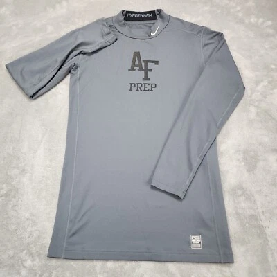 Nike Pro Combat Shirt Mens XL Gray Hyperwarm Compression Dri Fit Performance - Image 1 of 4