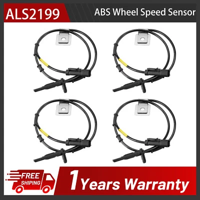 4x Sensor de velocidad de rueda ABS delantero izquierdo para Chevrolet Equinox GMC 2010-2017 4 puertas Foto 1 de 4