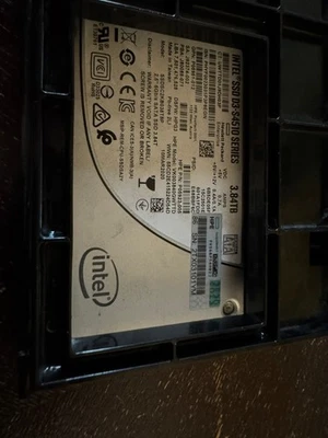 Lot of 6x - S4510-HP w/Tray - HPE 3.84TB SATA 6G RI SFF SC S4510 SSD - 91% life - Image 1 of 2