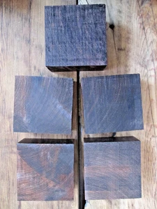 Rosewood Wood Lot 5 Square Blocks Woodworking Lumber Block 3x3 Display Pedestal - Picture 1 of 9