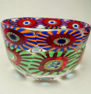 Signed Eli Vetri D'Arte Formentello Murano Hand Blown Glass Candy Dish Bowl - Picture 1 of 7