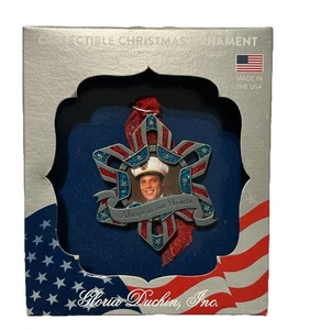 Gloria Duchin Hero Patriotic Christmas Ornament 2.5X2.5” Metal Forever In Hearts - Picture 1 of 3