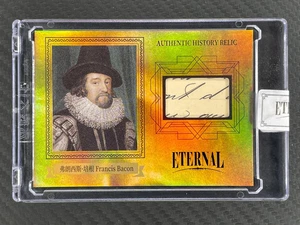 Francis Bacon 2024 Eternal Gold Serial #/D 10/10 Cut Personal Relic Letter Patch - Picture 1 of 5