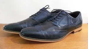 Stacy Adams Tinsley 25092 Two Tone Wingtips Men's 13 M Black Blue - Picture 1 of 9