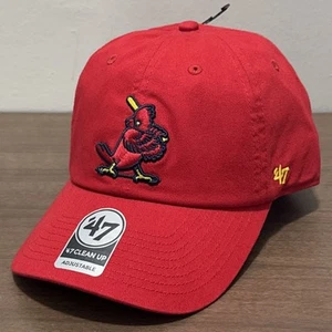 St. Louis Cardinals ‘47 Clean Up Cooperstown Red Adjustable Strap Dad Hat Cap - Picture 1 of 6