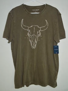 Camiseta Lucky Brand Para Hombre Grande Longhorn Nueva Con Etiquetas - Imagen 1 de 7