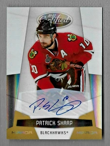 PATRICK SHARP 10-11 CERTIFIED MIRROR GOLD PARALLEL AUTOGRAPH #35 13/25 AUTO - Bild 1 von 2