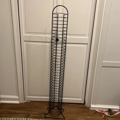 Очень уникальная стойка для хранения 37 двойных компакт-дисков или 74 компакт-дисков вертикальный провод - Изображение 1 из 4