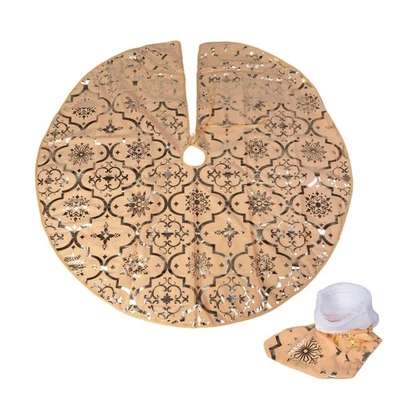 48--Weihnachtsbaumrock, Weihnachts-Softcover-Matte, , Schneeflocke6671 - Bild 1 von 4