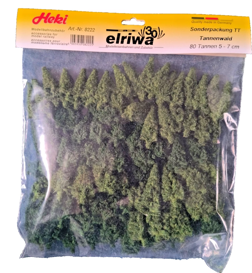 Heki 8222 - 80 Tannen 5-7 cm, Sonderpackung '30 Jahre elriwa' OVP UNBENUTZT - Bild 1 von 1