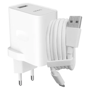 Chargeur officiel Oppo USB 30W avec Câble USB vers USB-C Blanc - Photo 1 sur 6