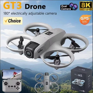 GT3 Drohne 8K GPS 5G HD Dual Kamera RC Quadrocopter Luftaufnahmen KOSTENLOSER VERSAND - Bild 1 von 7