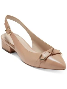 Cole Haan Menlo Skimmer Sling Back Women 7B Black Nude Casual Adjustable Strap - Picture 1 of 11