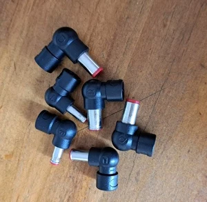 6 X Power Plug Converter Adapter For Laptop 6Pcs Set Multi DC Plugs $4 EXPRESS - Zdjęcie 1 z 2