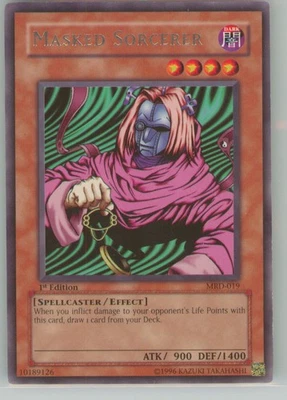 Yu-Gi-Oh MRD-019 Masked Sorcerer 1st Edition Rare NM - Image 1 of 2
