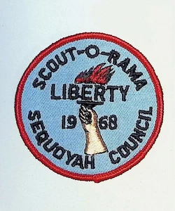 Scout-O-Rama Boy Scout Event Patch Liberty 1968 Sequoyah Council - Picture 1 of 2