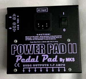 MKS Power Pad II Pedal Pad Power Supply for Electric Guitar Pedalboard - Picture 1 of 3