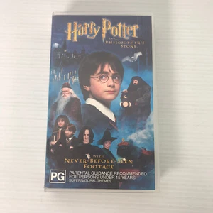 Harry Potter and the Philosopher's Stone Wizards Hogwarts Video Cassette VHS - Picture 1 of 4