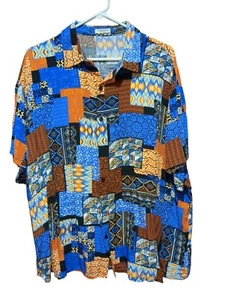 Eishopeer Geometric/Patchwork Kurzarm Kurzarm Kurzarm. Leichtes Herren 3XL - Bild 1 von 8