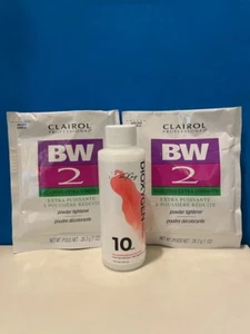 Clairol BW2 Powder Bleach Lightener (2) & 10Volume Developer (1) 2+1 New - Picture 1 of 1