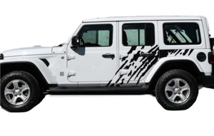 Graphic Mud Splash Car Sticker For Jeep Wrangler JK JL RUBICON Side Door Decals - Picture 1 of 10