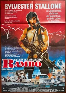 Plakat Deutsche Rambo First Blood Ted Kotcheff Sylvester Stallone 84x118cm - Bild 1 von 1