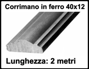 barra in ferro battuto corrimano per barriere ringhiere fai da te 40x12 metri 2 - Foto 1 di 1