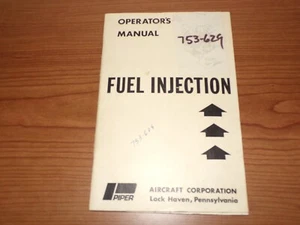Piper Fuel Injection Manual 753-629 - Picture 1 of 4