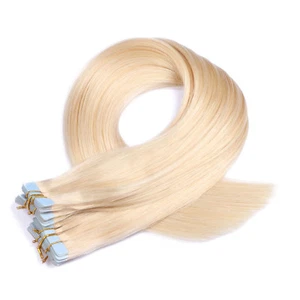 Tape In On - 613 HELLLICHTBLOND - Hair Extensions 100% Echthaar Haarverlängerung - Bild 1 von 8