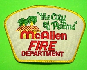 McALLEN  TEXAS  TX  3 5/8" x 5"  CITY OF PALMS  FIRE DEPT. PATCH  FREE SHIPPING! - Picture 1 of 1