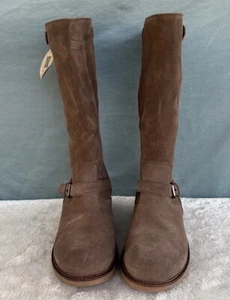 Women’s La Canadienne Collen Waterproof Taupe Suede Lug Boots Size 7M - Picture 1 of 8