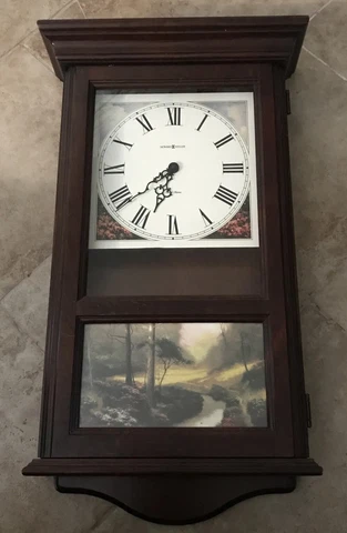 Vintage Howard Miller Limited Edition Wall Clock 620-819 Thomas Kinkade Made USA Cover