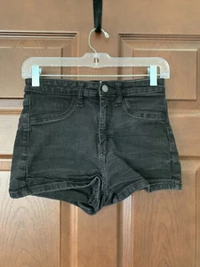 Pantalones Cortos Wild Fable Para Mujer Talla 8/29R Tiro Alto Mamá Negro Denim Lavado Oscuro - Imagen 1 de 4