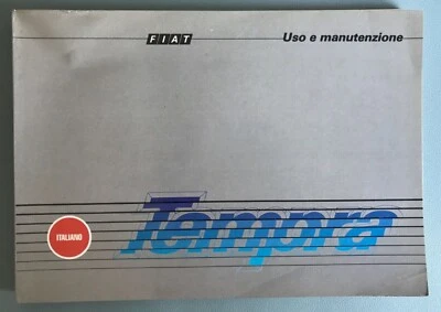 Libretto uso e manutenzione - FIAT TEMPRA - 1992 Italiano  5° edizione - Immagine 1 di 4