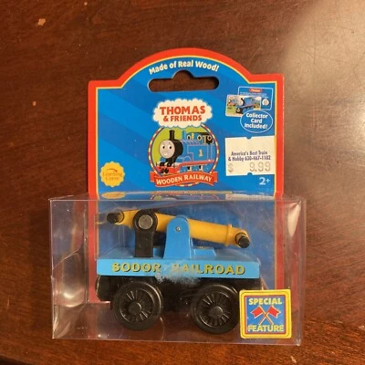 Thomas The Train деревянная железная дорога - ручной вагон - оригинальная коробка и карта - ручка движется - Изображение 1 из 4
