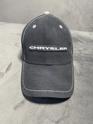 Gorra Chrysler Correa Trasera Negra Auto Coche Informal Exterior Papá Logo Deletrear NUEVO Foto 1 de 4