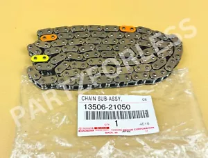 13506-21050 TOYOTA CADENA GENUINA SUB-ASSY 1350621050 NUEVO FABRICANTE DE EQUIPOS ORIGINALES - Imagen 1 de 11