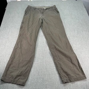 Columbia Canvas Hose Herren 34x34 braun gerade Relaxed Reißverschlusstasche Outdoor - Bild 1 von 9