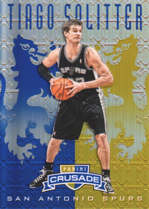 2012-13 Panini Crusade Insert Blue Spurs Basketball Card #155 Tiago Splitter
